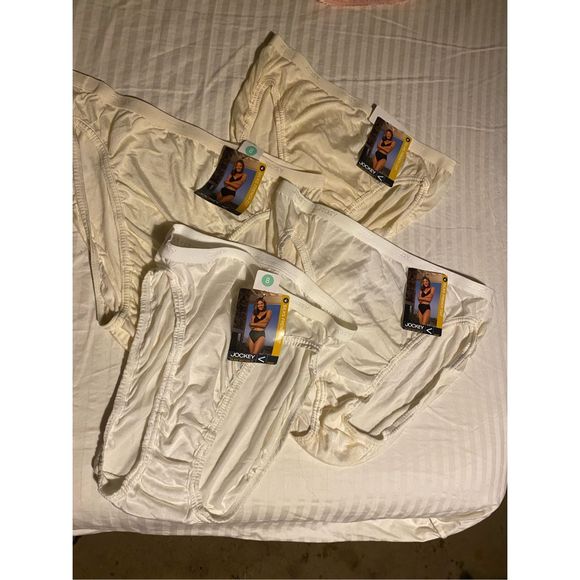 Vintage 4 Jockey Silks French cut bikini panties size 8 new with tags 2 white 2 - Picture 4 of 5